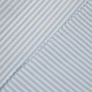 Tecido às Riscas Brancas para Calções de Banho | Azul Bebé - texland