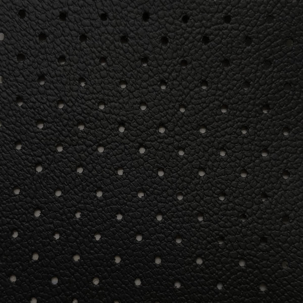 Napa Pergamoide Perforada 1,40m | Couro Sintético Preto 
