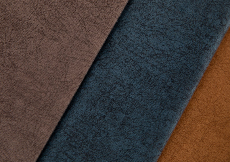 Stoffen fluweel gekrast voor bekleding - Bruin | Ebra